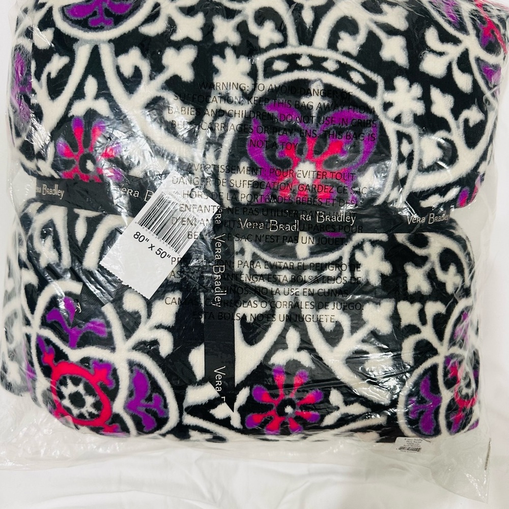 Vera Bradley blanket and large tote